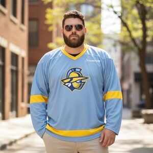 Atlanta Gladiators ECHL Hockey Jersey SGA Promo VensureHR Blue/Gold - Men's XXL